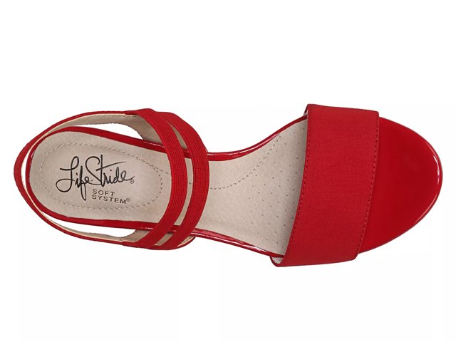 Lifestride red sandals best sale