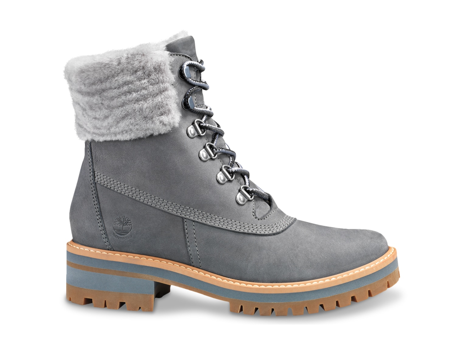 timberland women's courmayeur valley round toe suede & shearling boots