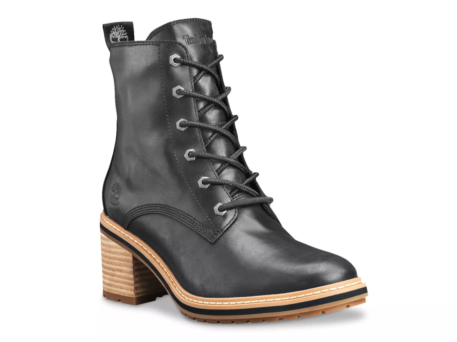 dsw black timberlands