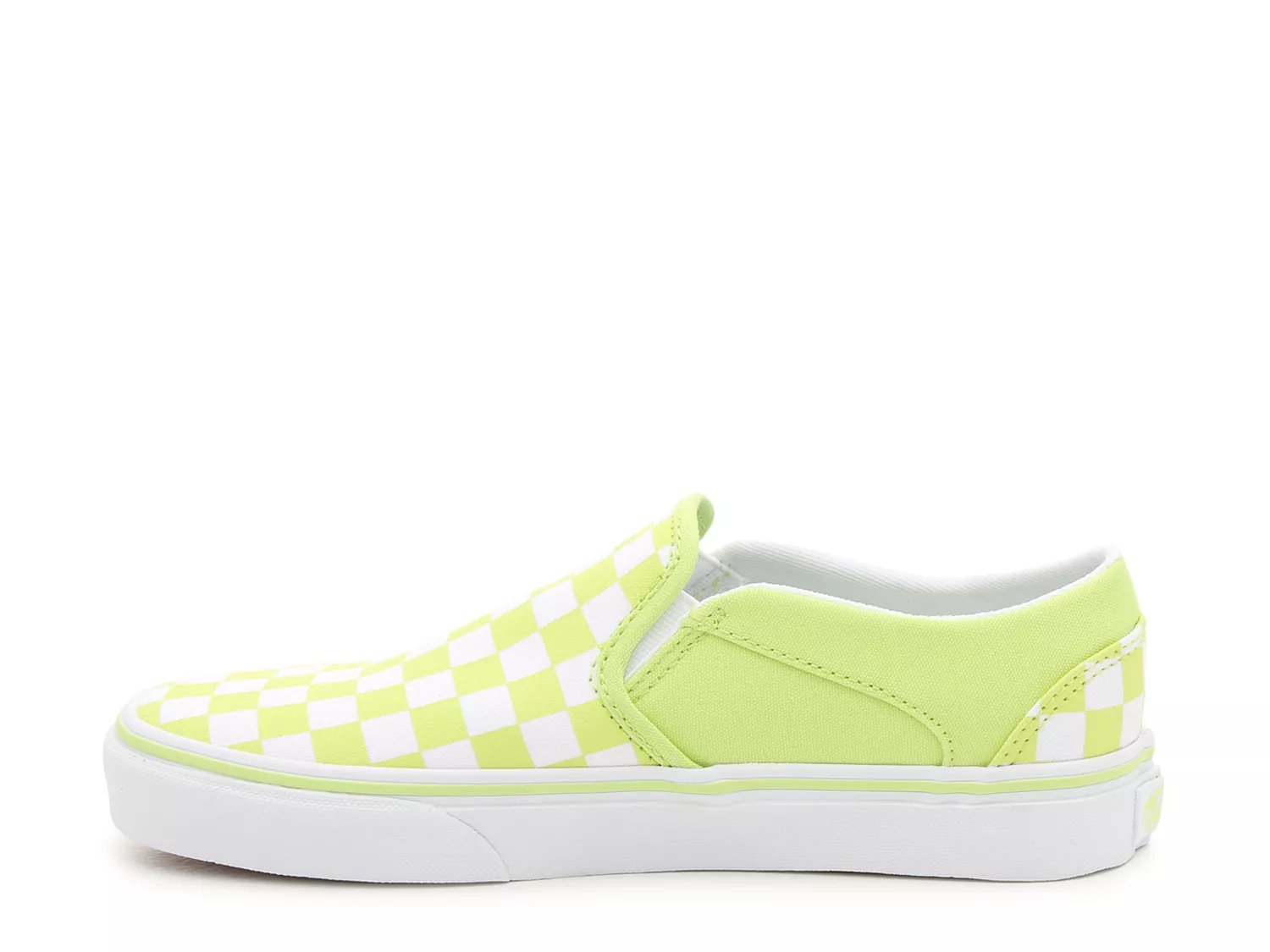 lime green vans slip on