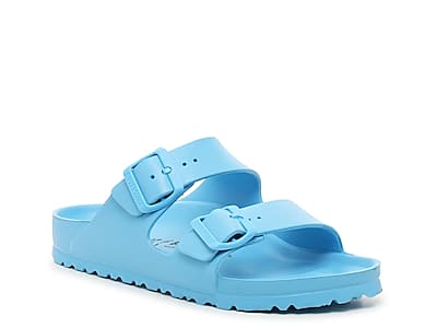 Smithfield blue chunky flip-flops - KeeShoes