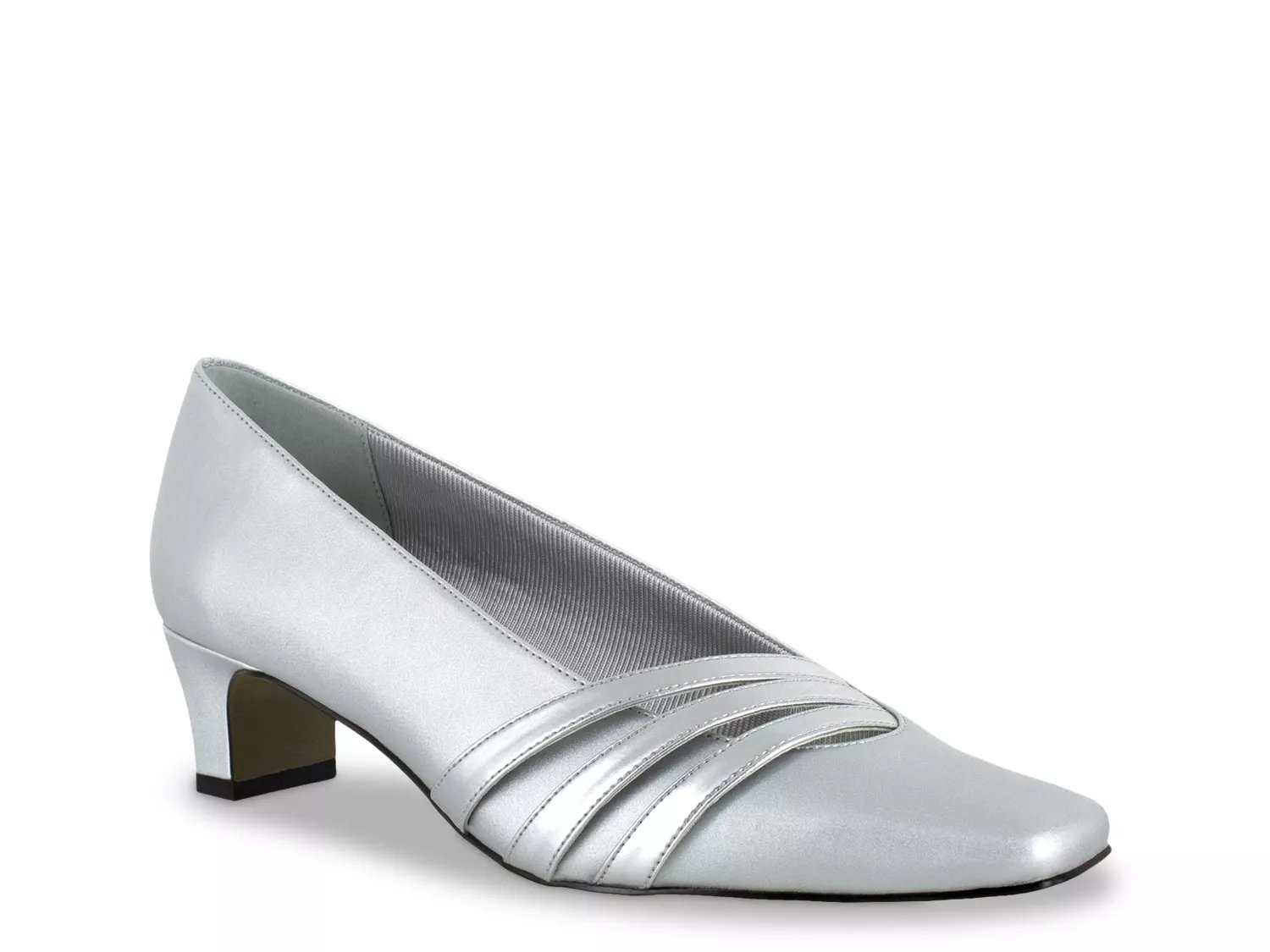 Easy Street Entice Pump | Women's | Silver Metallic | Size 9 | Pumps
