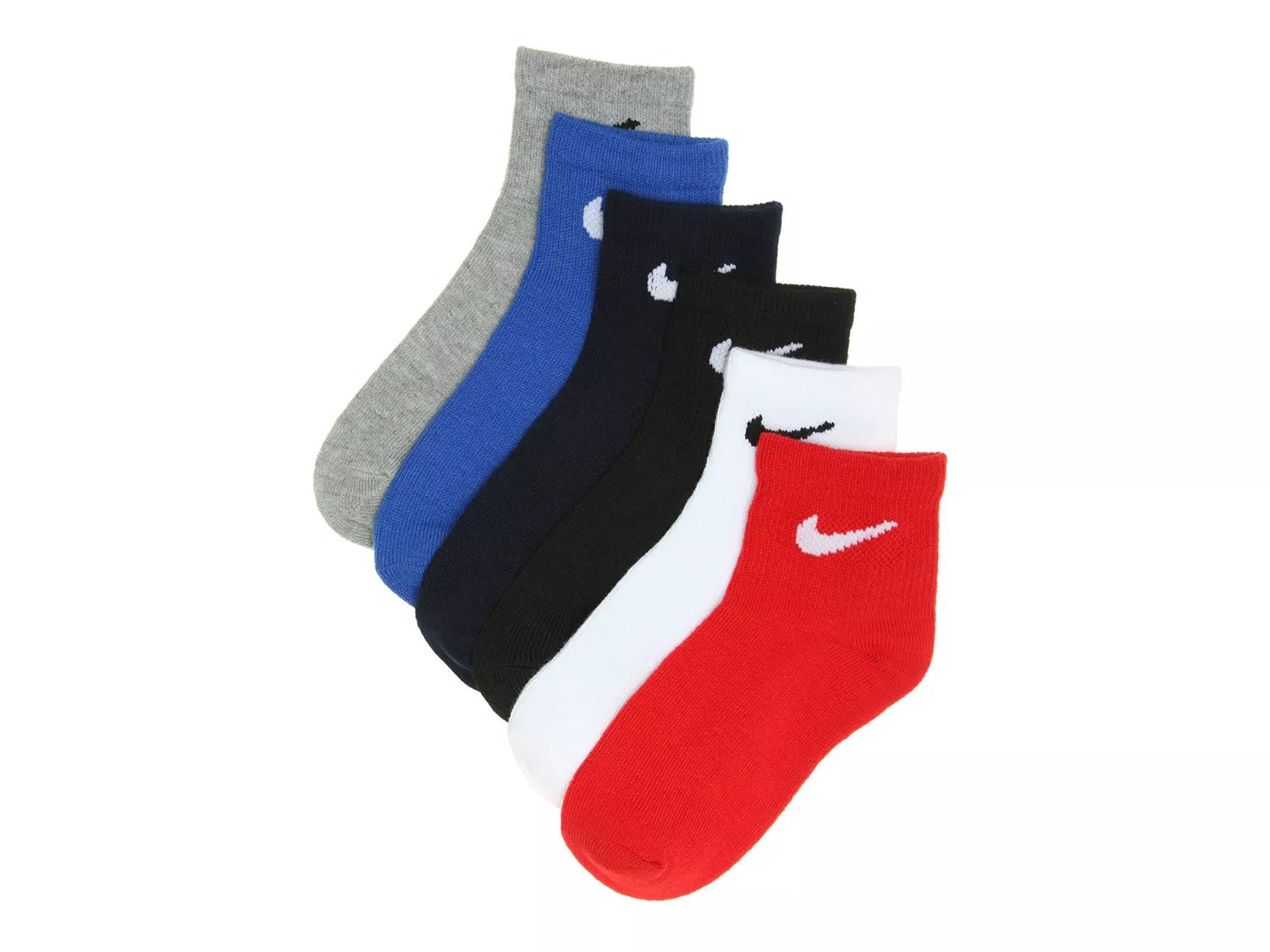  Quarter Basic Kids' Ankle Socks - 6 Pack 