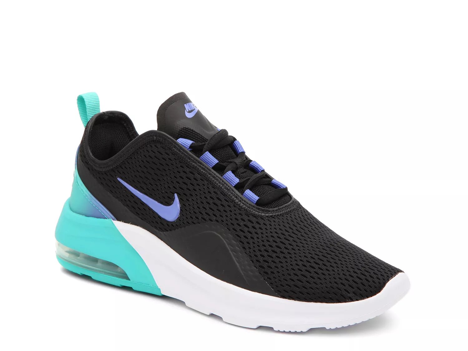 nike air max motion 2 women's black and blue