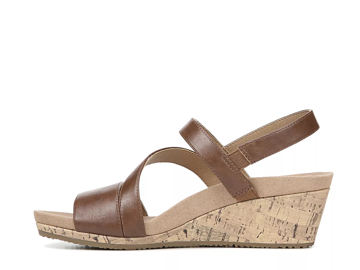 lifestride milly women's wedge sandals