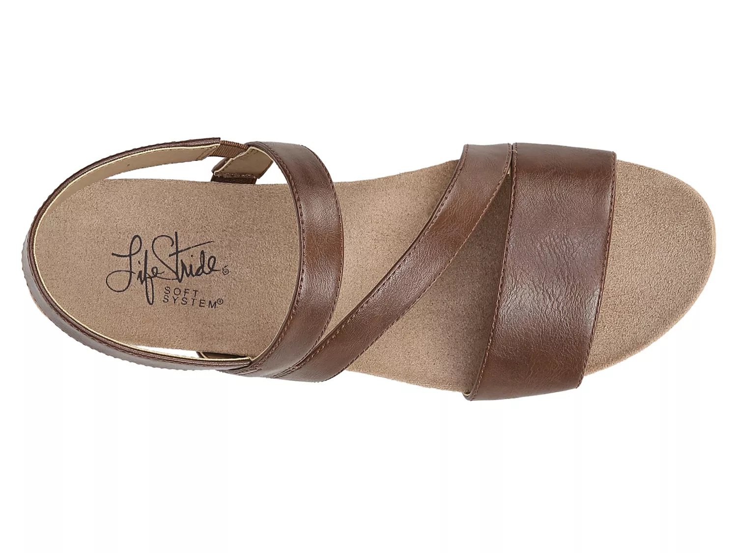 lifestride milly women's wedge sandals