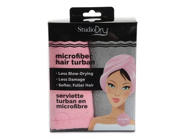 Studio Dry Microfiber Hair Turban Towel Set Free Shipping DSW