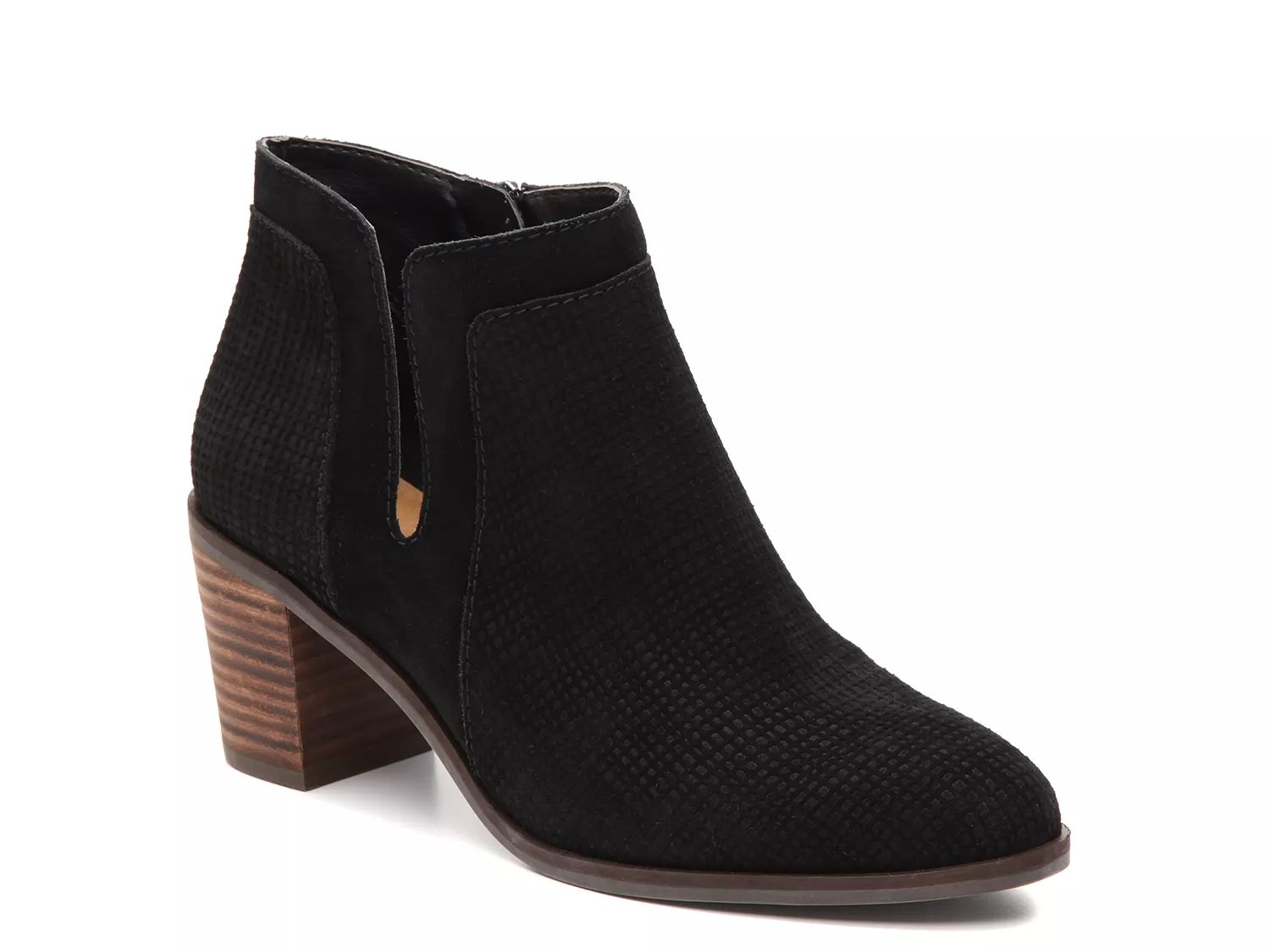 dsw black bootie heels