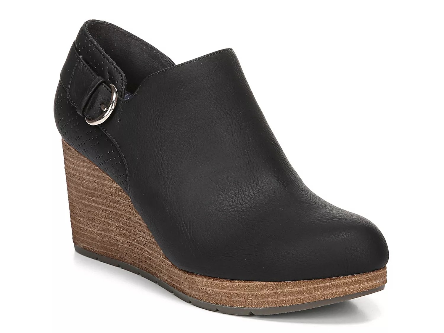 dsw black wedge shoes