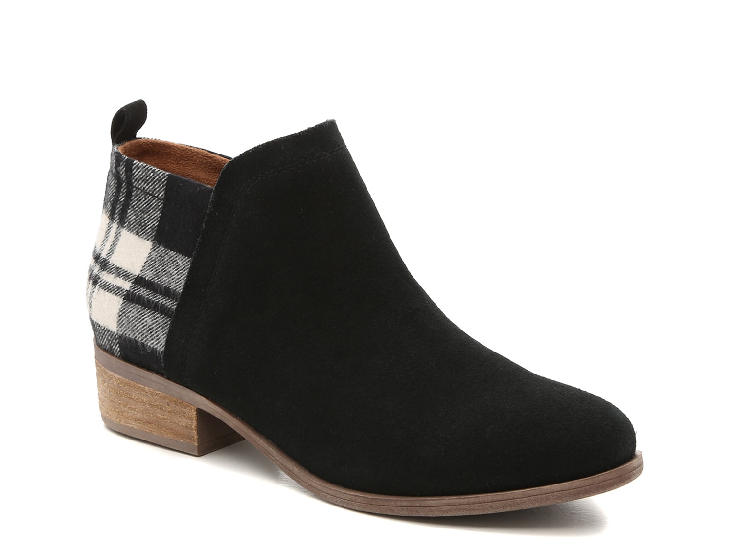 toms black ankle boots