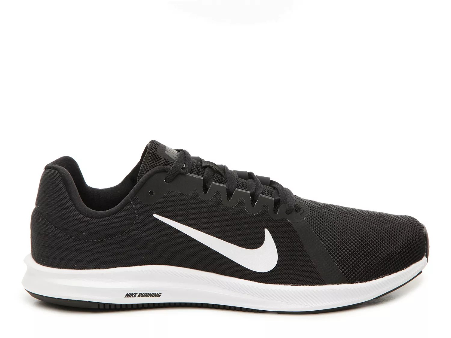 nike men's black downshifter 8 running shoes