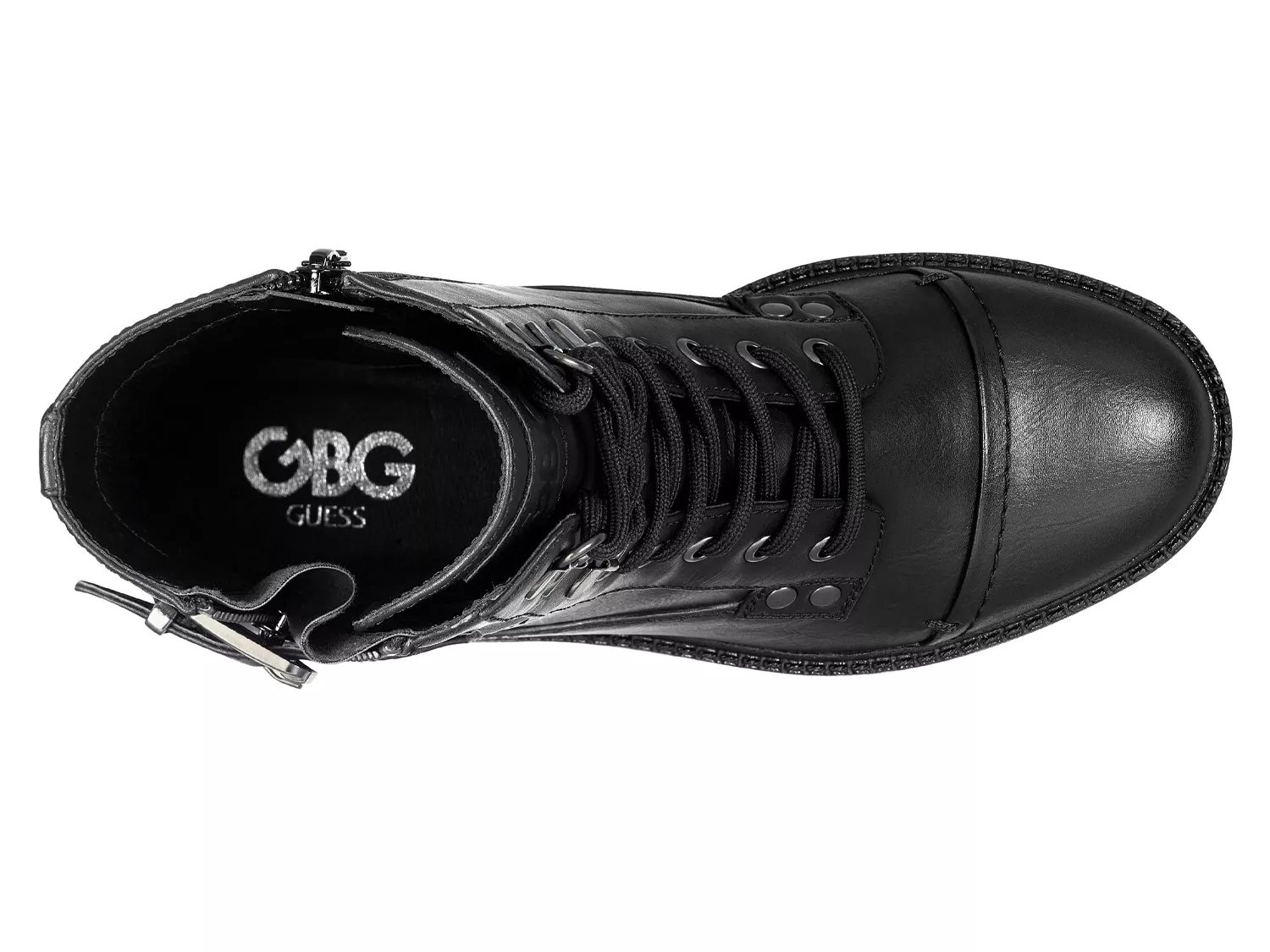 guess black boots dsw