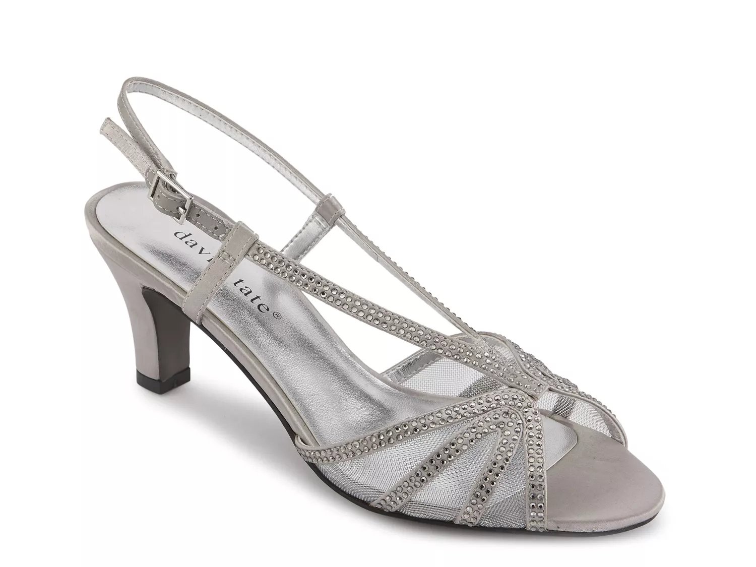 Wide silver dress on sale sandals