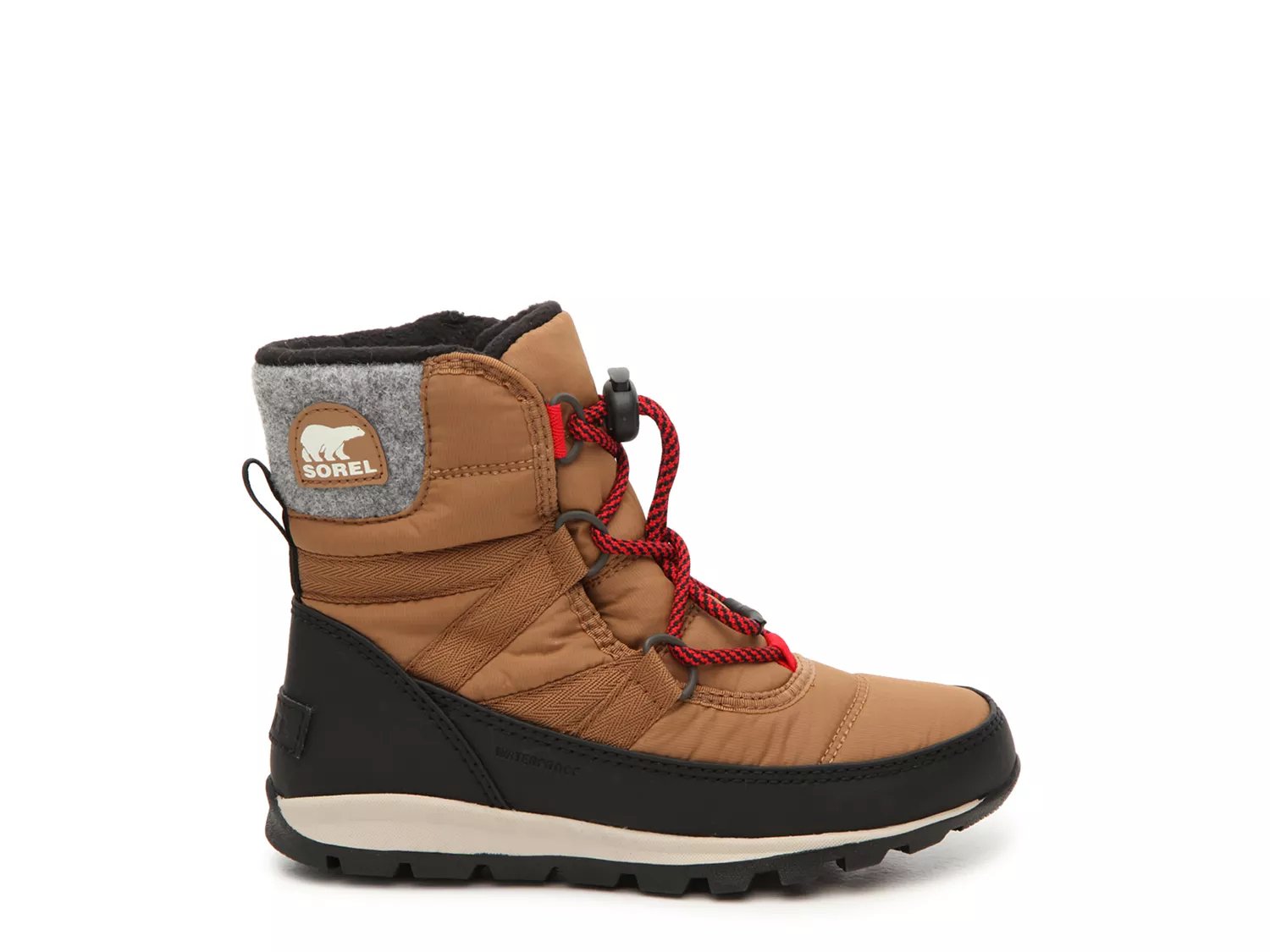 sorel whitney short lace nylon waterproof boots