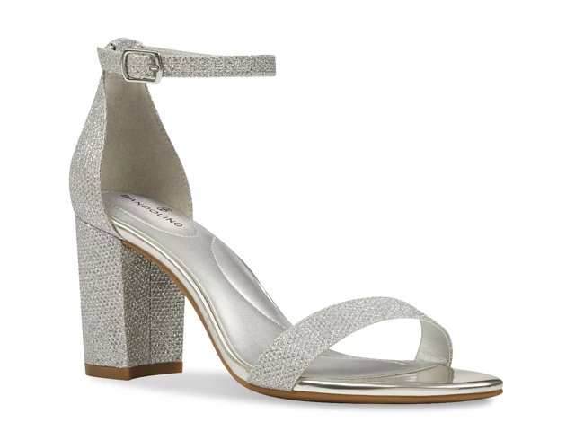 Dsw silver block heels hotsell