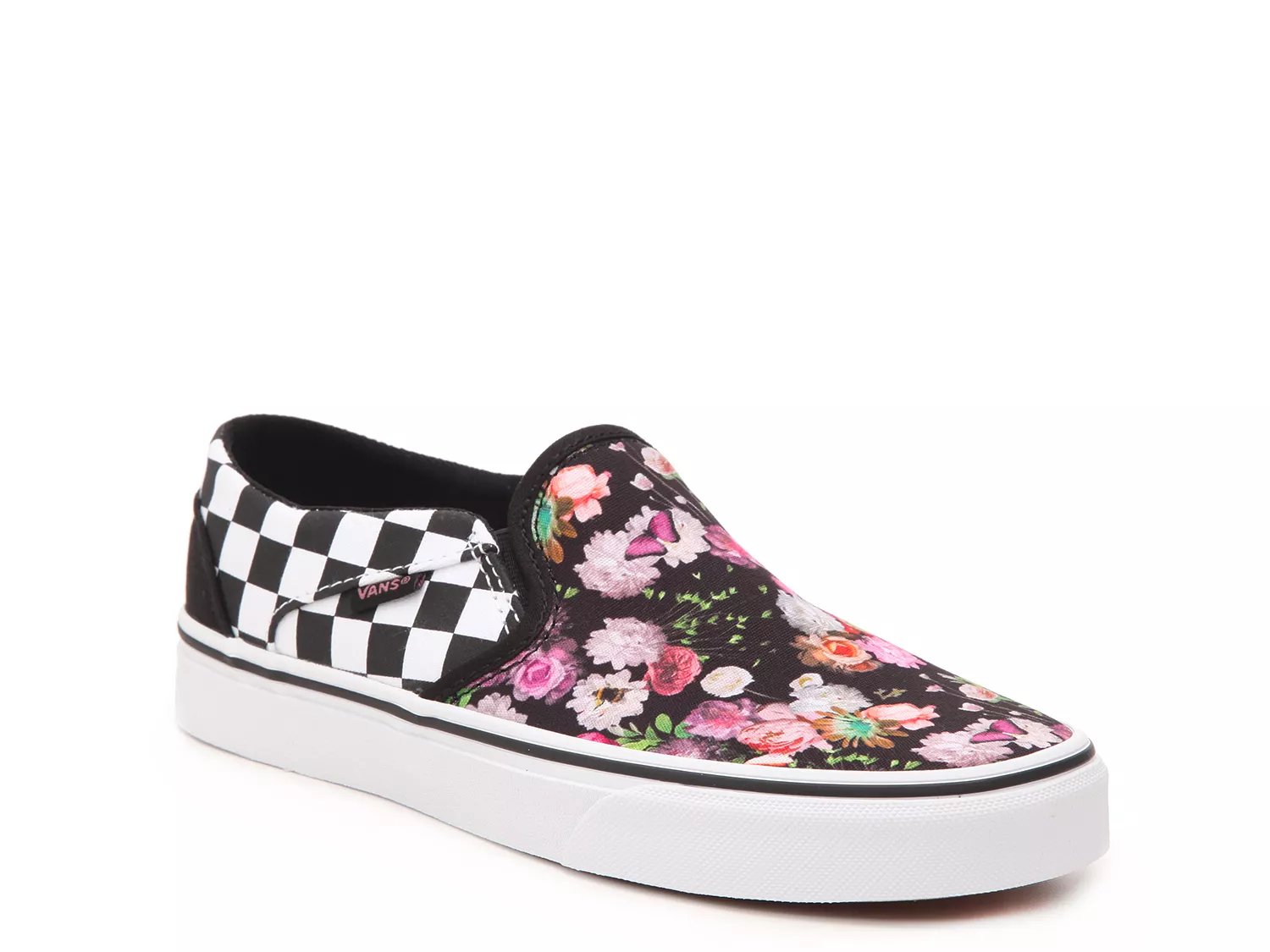 vans asher women's floral skate shoes