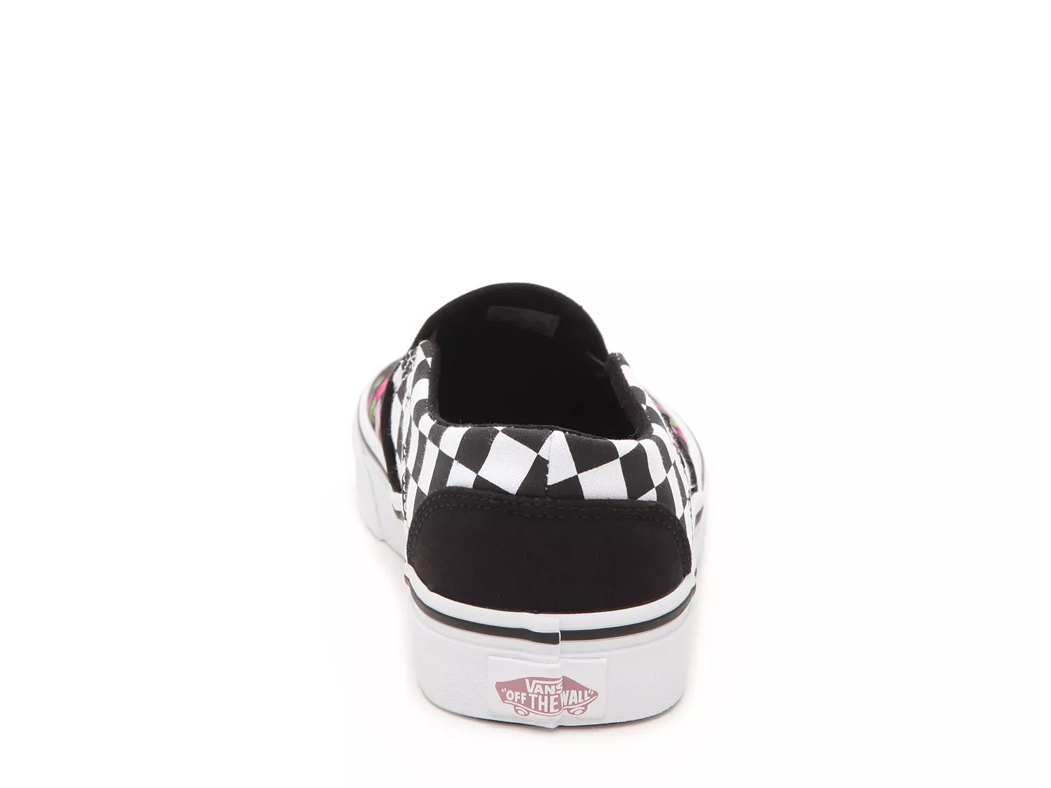 vans asher floral checkerboard