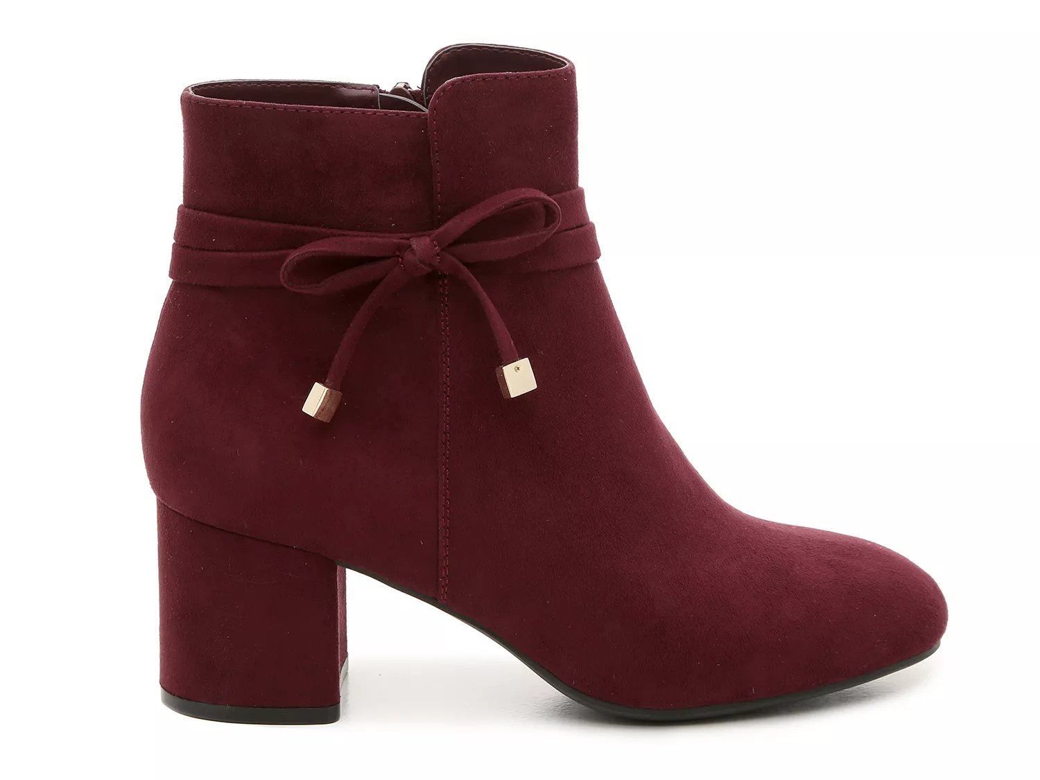 dsw burgundy booties