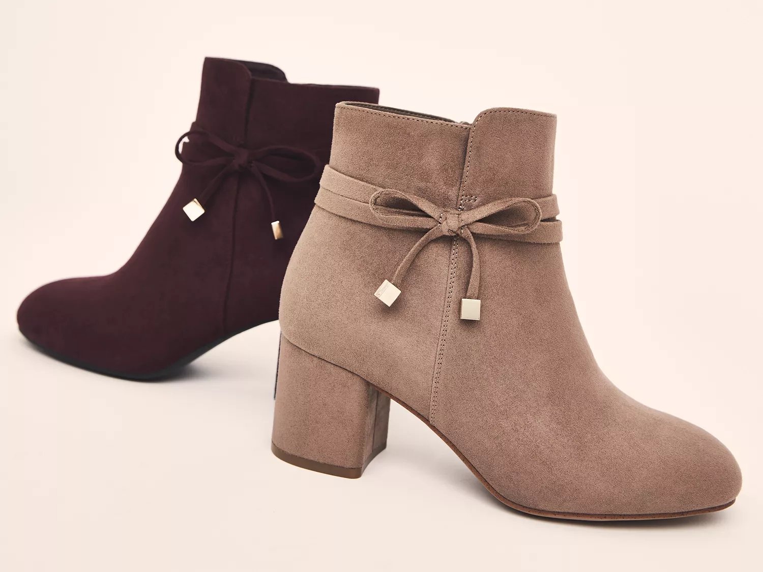 dsw burgundy booties