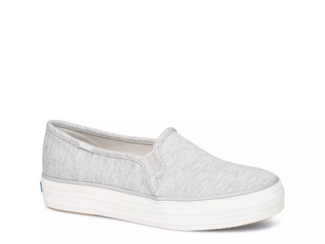 keds triple decker leather slip on