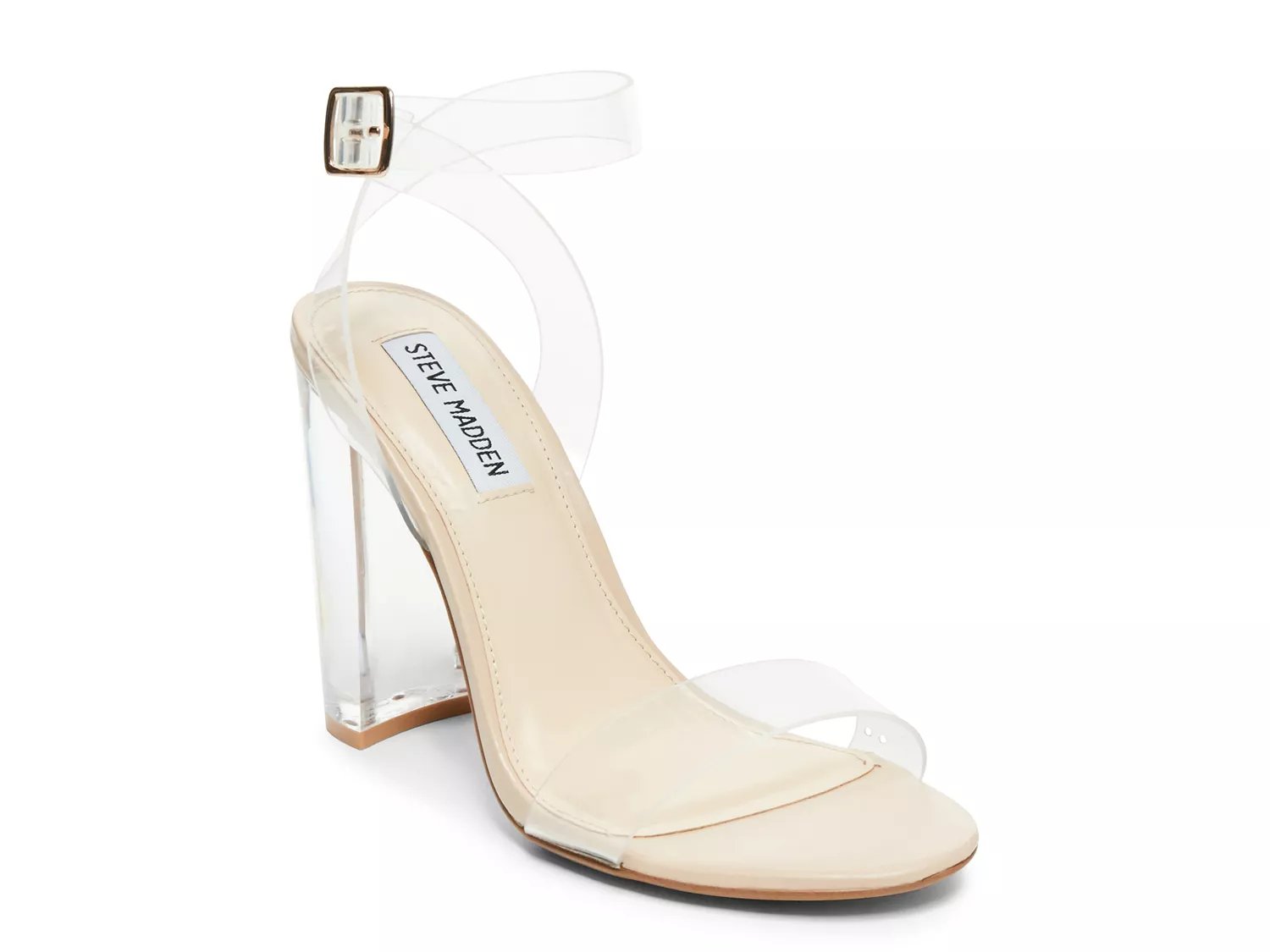 steve madden clear heels dsw