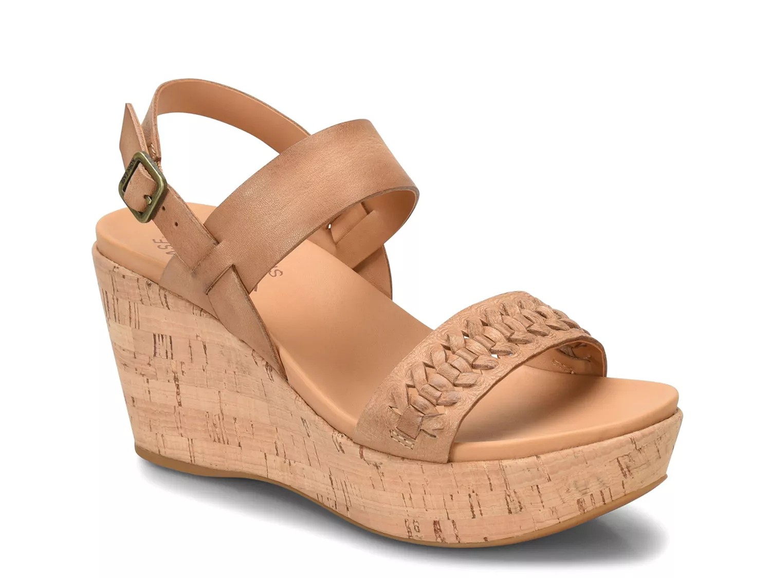 kork ease austin braid wedge