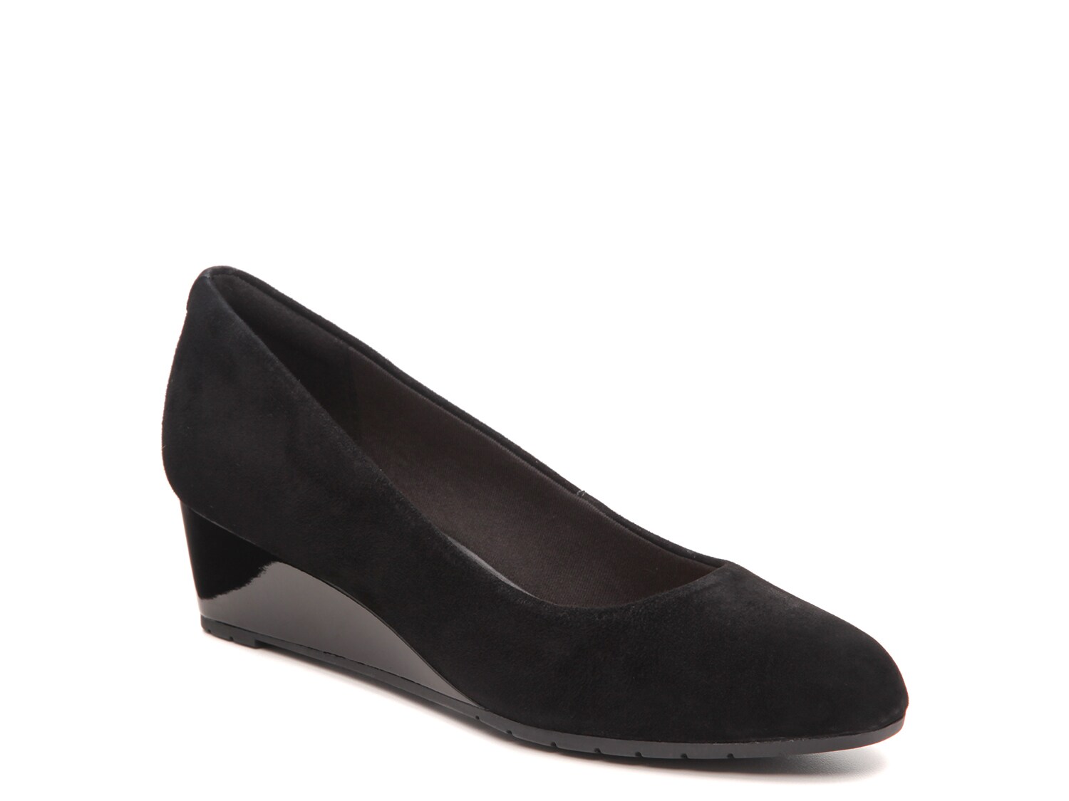 dsw black wedge shoes