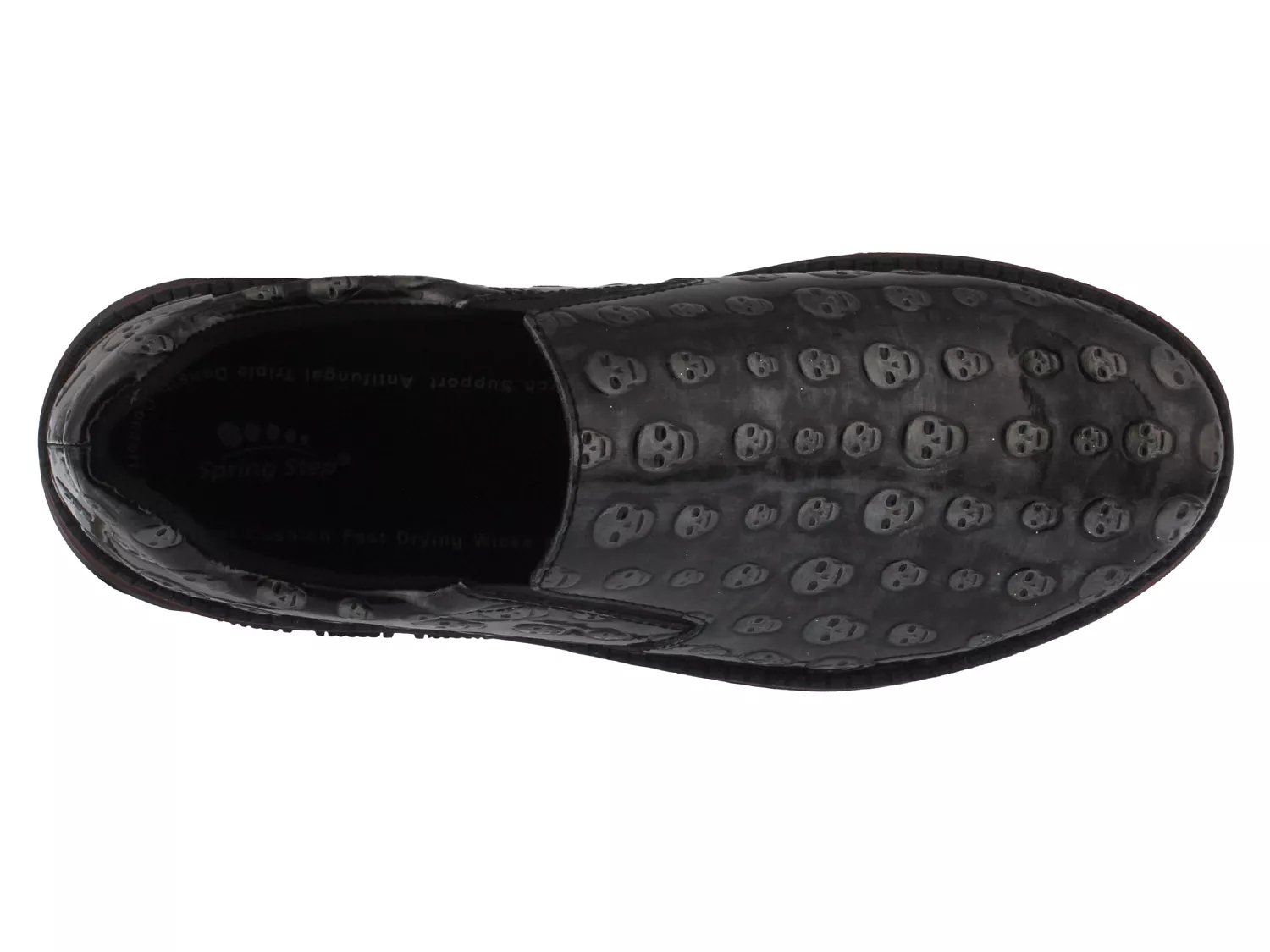 spring step skull shoes