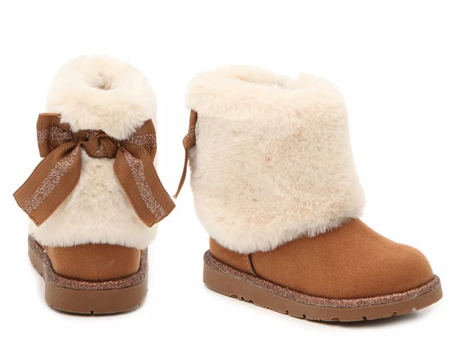 Designer Children Yeti Mini Beige Boots For Baby Girls – Age of Innocence