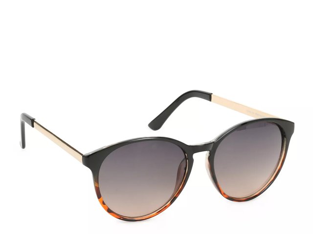 Kelly & Katie Chain Reaction Round Sunglasses | Women's | Brown/Black Tortoise Shell | Size One Size | Sunglasses