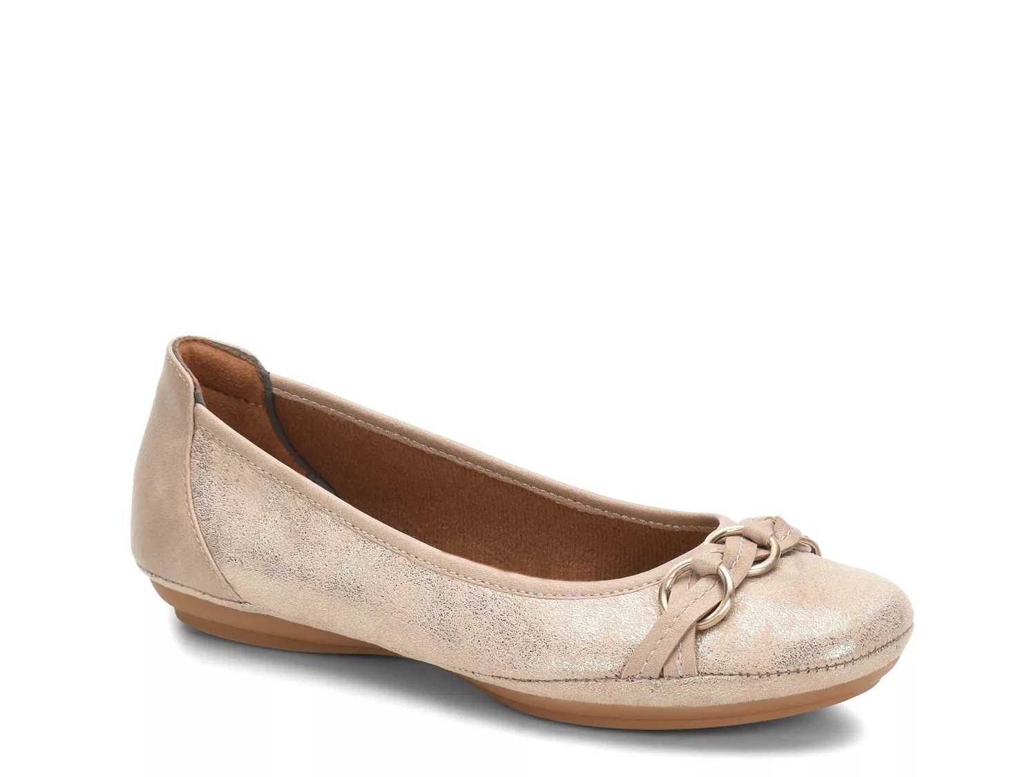 dsw rose gold flats