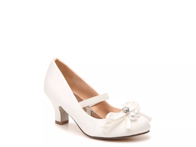 Badgley Mischka Milah Pearl Toddler & Youth Mary Jane Pump - Free ...