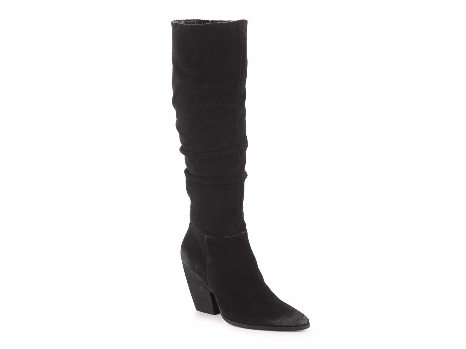 womens black knee high dress boots