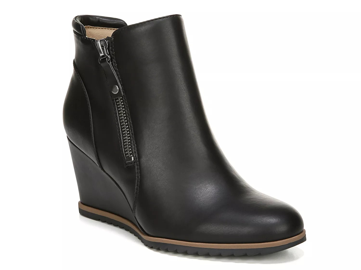 dsw black wedge boots