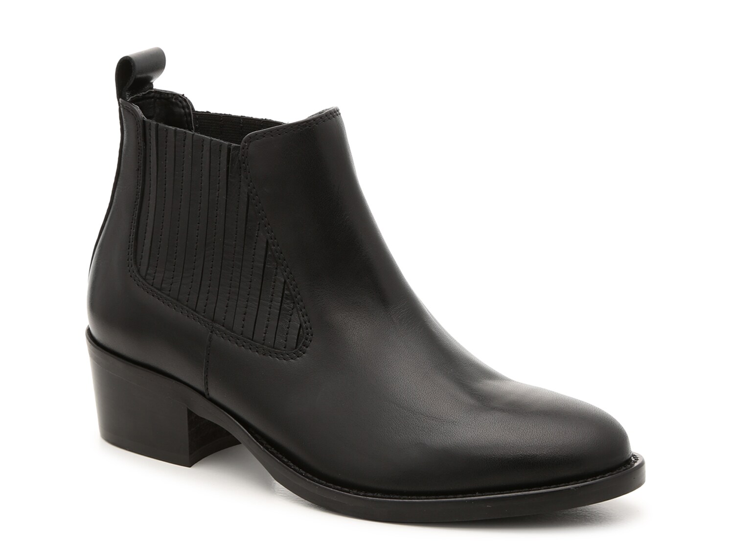 black suede chelsea ankle boots