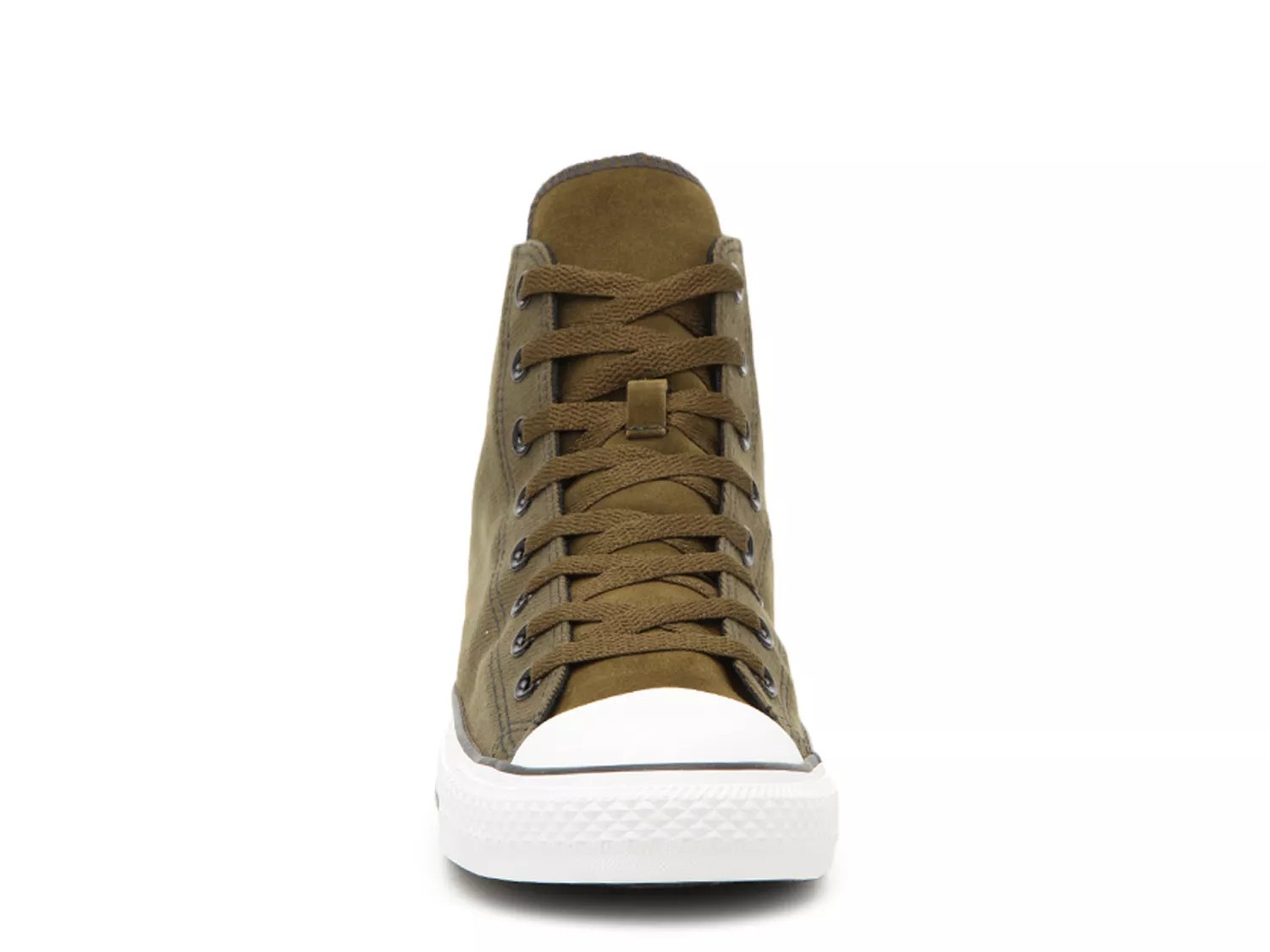 olive green high top converse