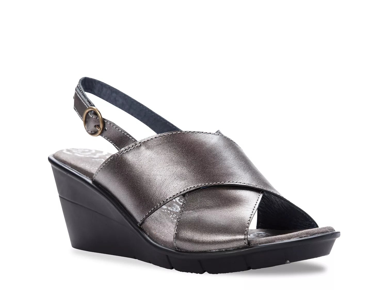 marina luna comfort wedge sandals