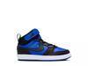 Court Borough Mid Sneaker - Kids' Black/Blue view