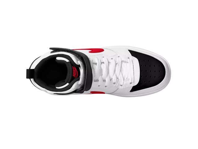 Nike court borough mid red and white 2025