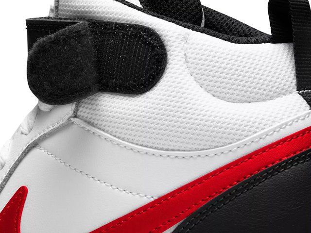 Nike court borough mid red and white sale