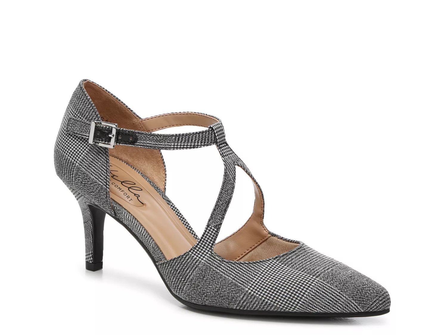 dsw black and white pumps