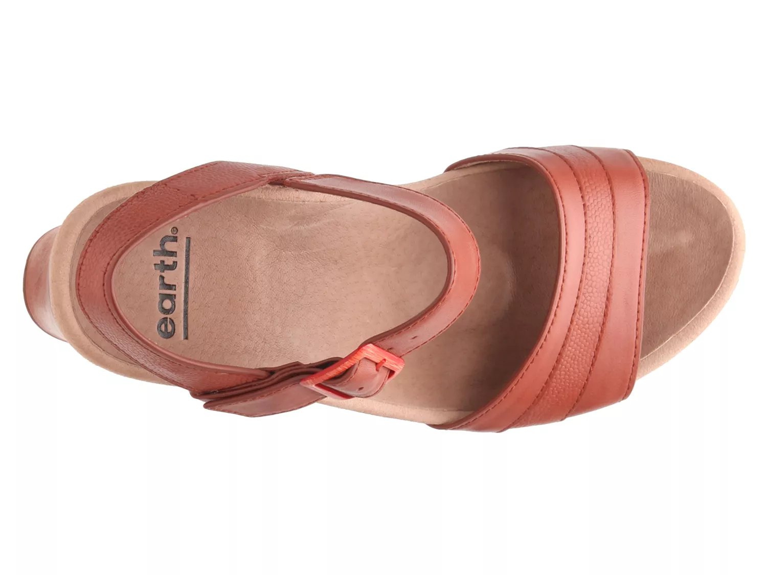 earth chestnut platform sandal
