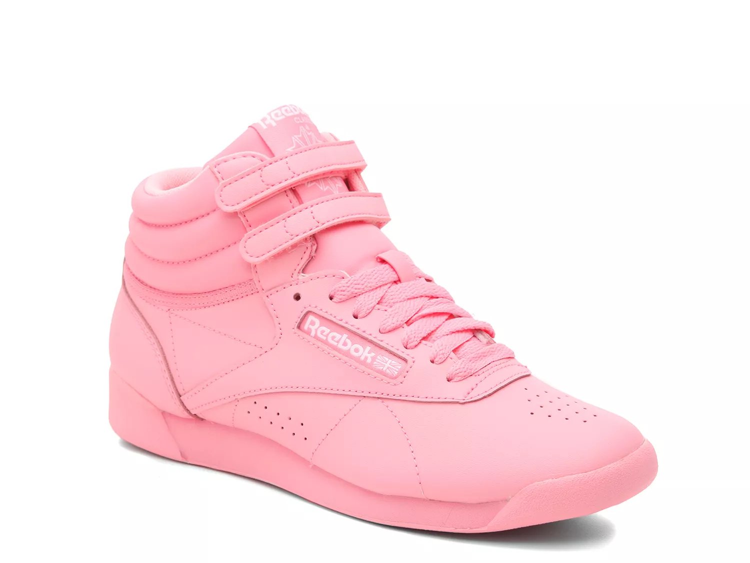 womens reebok freestyle hi glitter athletic shoe