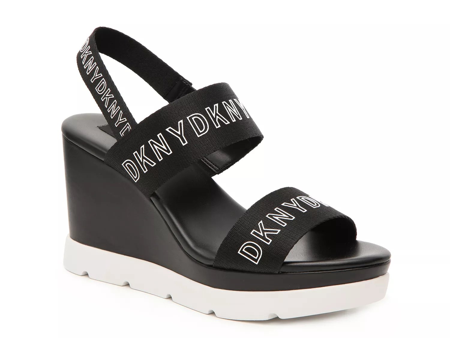 dkny cati slingback wedge sandals