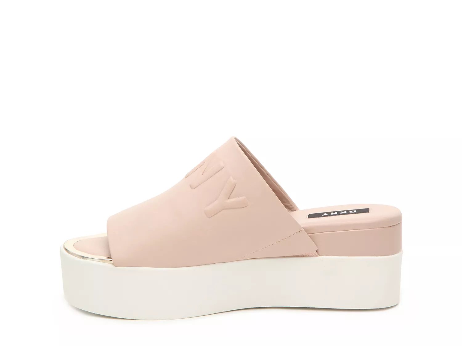 dkny covo platform slide sandals