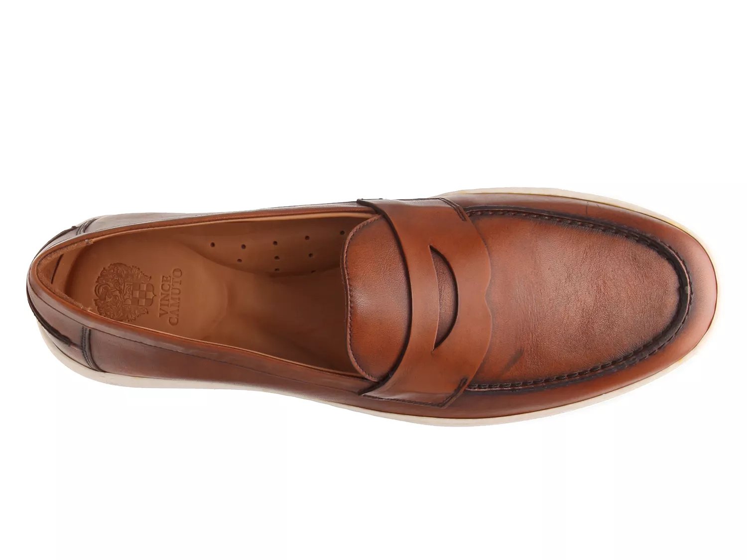 vince comrade leather penny loafer