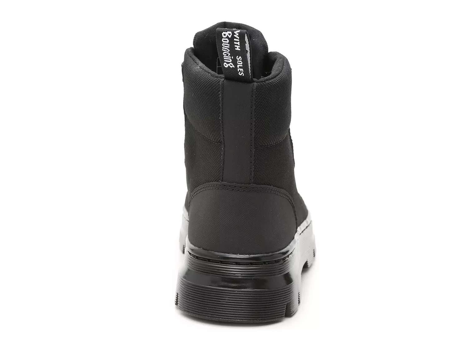 combs platform combat boot black