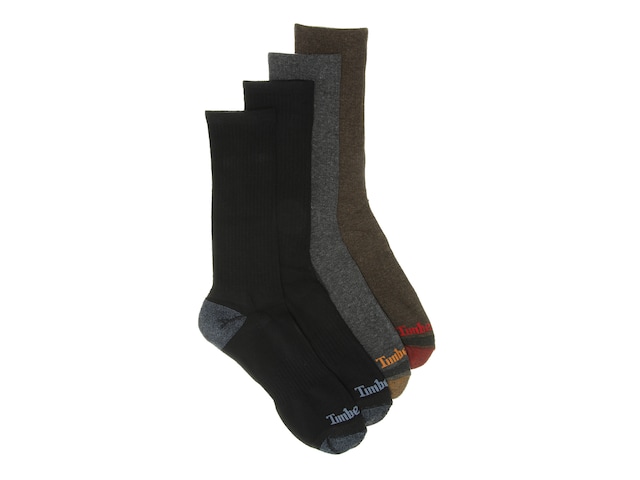 Timberland Comfort Men's Boot Crew Socks - 4 Pack - Free Shipping