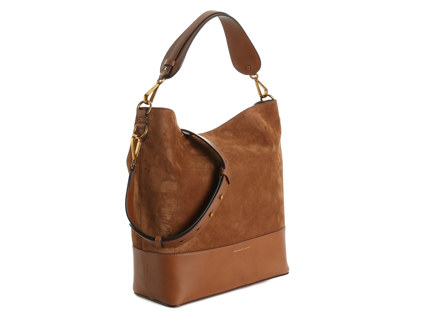 ralph lauren nubuck leather hobo bag