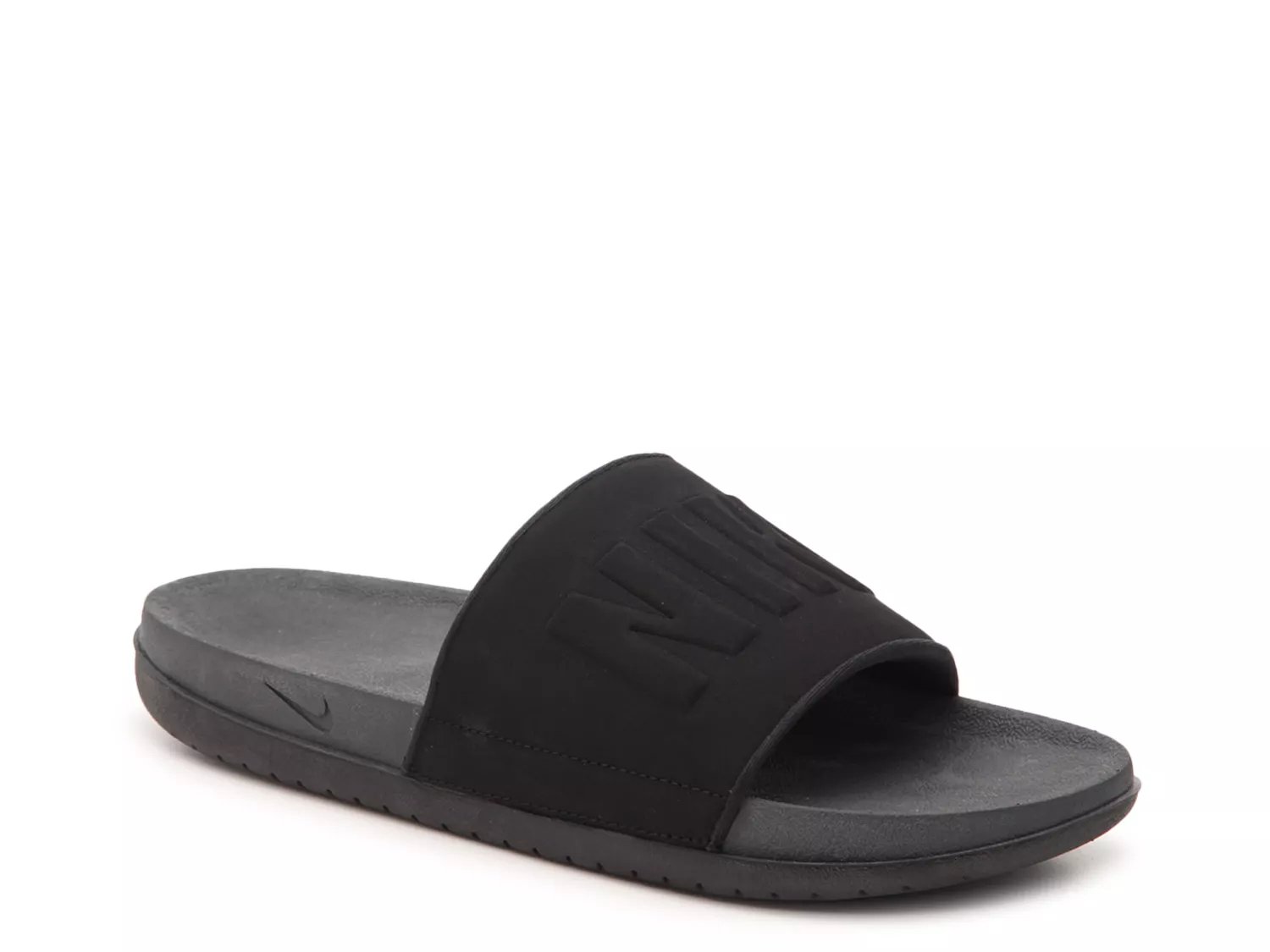 adidas men's slides black